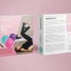 AppleRound 9-inch Pilates Ball with Pump - Small Exercise Ba...