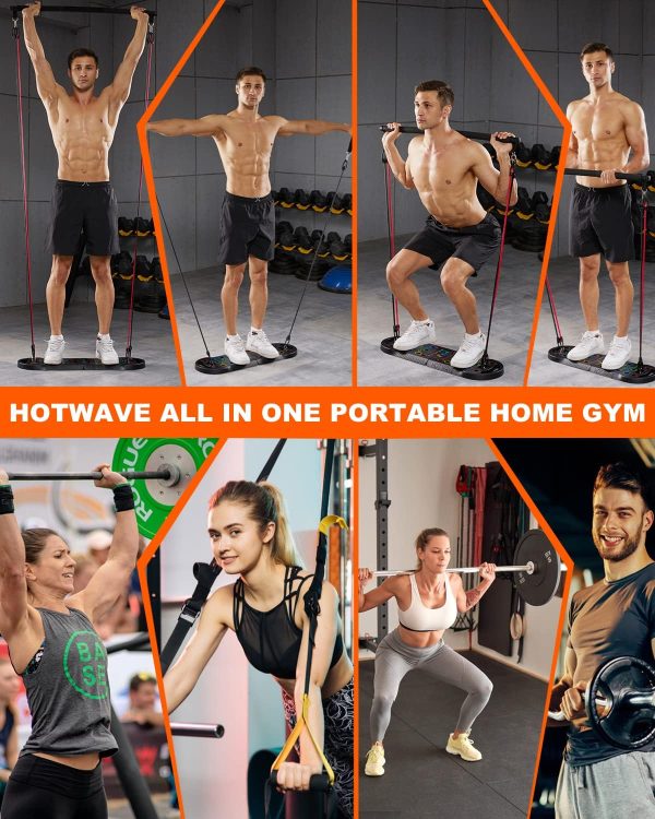 HOTWAVE Push Up Board Fitness, Portable Foldable 20 in 1 Pus...