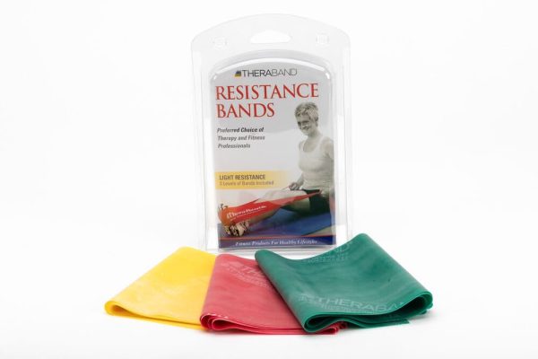 THERABAND Resistance Band Set, Professional Elastic Bands fo...