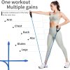 Resistance Bands with Handles, Single Resistance Tubes, Work...
