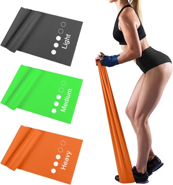 Resistance Bands Set, Exercise Bands, Elastic Workout Bands ...
