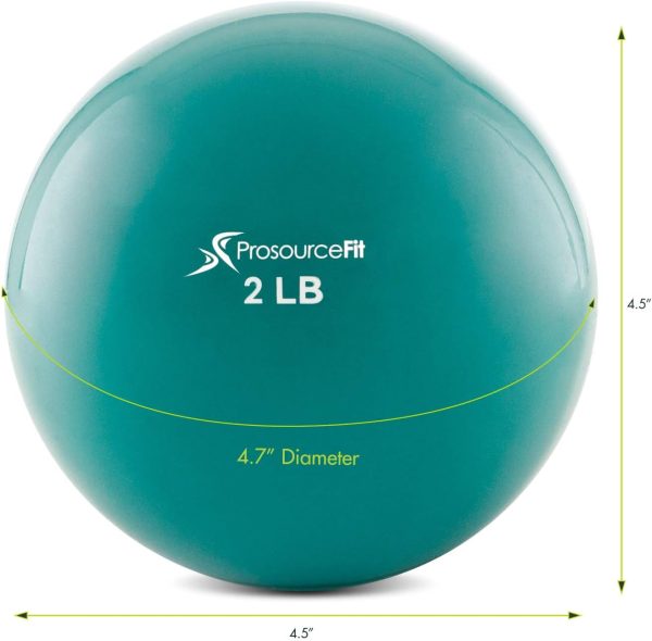 ProsourceFit Weighted Toning Exercise Balls for Pilates, Yog...