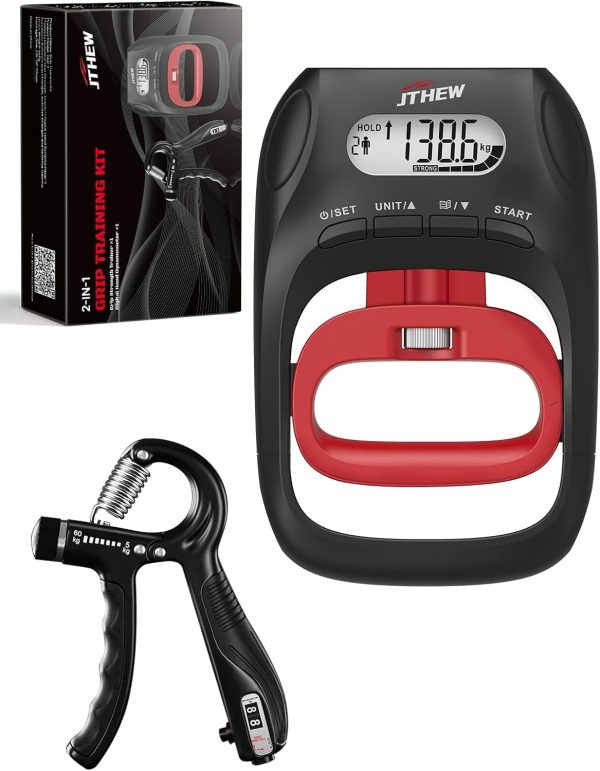 Grip Strength Tester Trainer - Electronic Hand Dynamometer o...