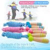 Jump Rope Kids, 7ft Adjustable Cotton Skipping Rope with Woo...