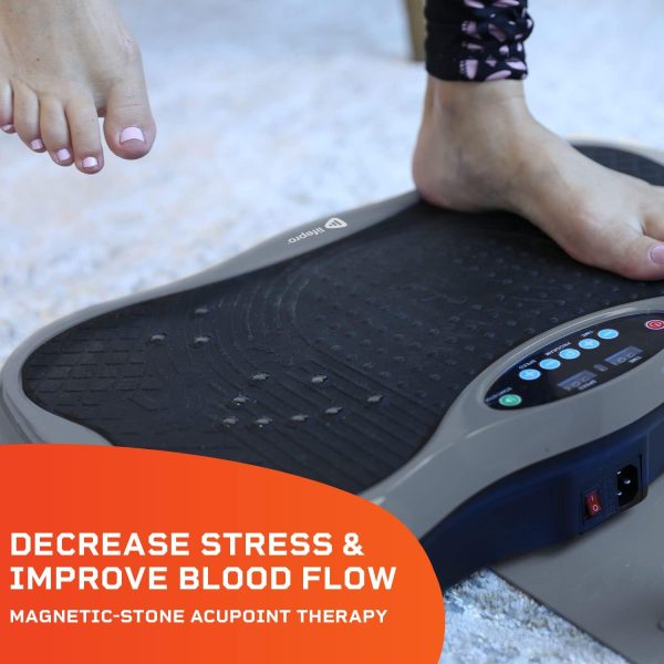 Lifepro Vibration Plate Exercise Machine with Magnetic Acupo...