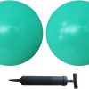 AppleRound 9-inch Pilates Ball with Pump - Small Exercise Ba...