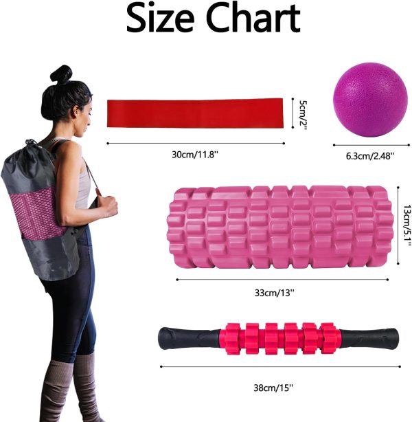 5 in 1 Foam Roller Set, Trigger Point Foam Roller Patented, ...