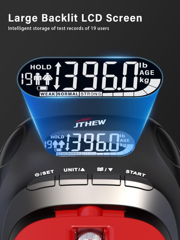Grip Strength Tester Trainer - Electronic Hand Dynamometer o...