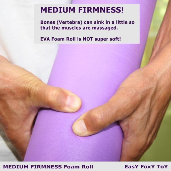 Small Size Medium Density EVA Foam Roller for Back & Leg Pai...