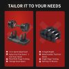 VEICK 25 lbs Pair Adjustable Dumbbell, Fast Adjust Weight Du...