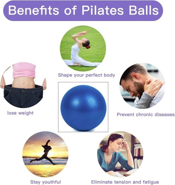 Mini Pilates 6 inch Exercise Ball for Yoga,Small Pilates Cor...
