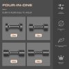 Adjustable Weight Dumbbells Set- A Pair 4lb 6lb 8lb 10lb (2l...