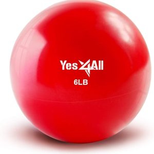 Yes4All Weighted Toning Balls for Exercise, Soft Medicine Ba...