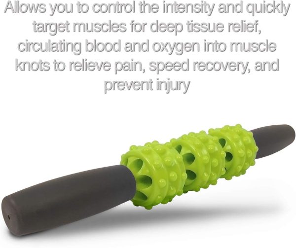 321 STRONG 5 in 1 Foam Roller Set Includes Hollow Core Massa...