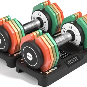 Adjustable Dumbbells Set of 2, 12.5LB/22.5LB 5 in 1 Free Adj...