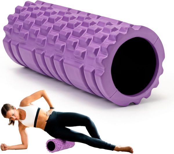 Foam Roller for Muscle Massager, Patented 13" High Density E...