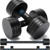 Northdeer V2.0 Upgraded Adjustable Steel Dumbbells 40LB / 60...
