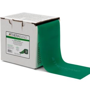 THERABAND Resistance Band 50 Yard Roll, Heavy Green Non-Late...