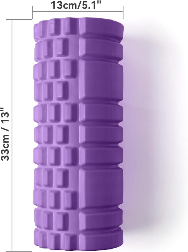 Foam Roller for Muscle Massager, Patented 13" High Density E...