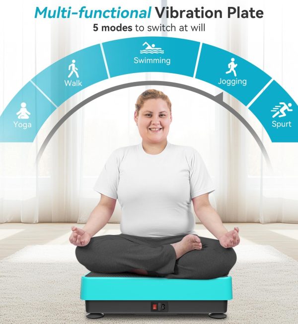 POWET Vibration Plate Exercise Machine for Weight Loss, Wouk...
