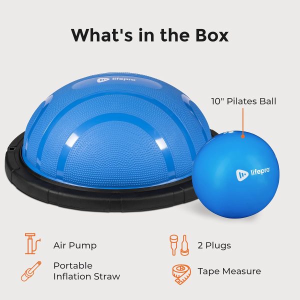 LifePro Half Exercise Ball Trainer - Balance Ball for Exerci...
