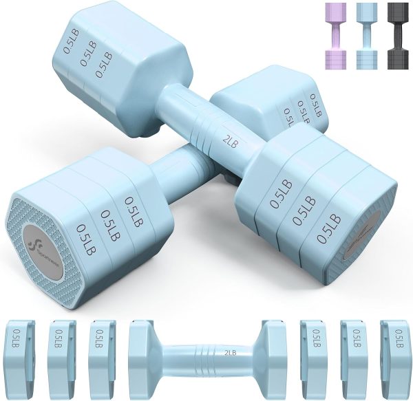 Adjustable Dumbbells Hand Weights Set: Sportneer 4 In 1 Weig...