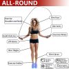 Adjustable Weighted Jump Rope, 9ft Long Tangle-Free Rapid Sp...