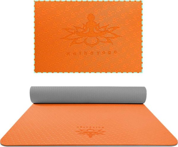 Hatha Yoga Extra Thick TPE Yoga Mat - 72"x 32" Thickness 1/2...