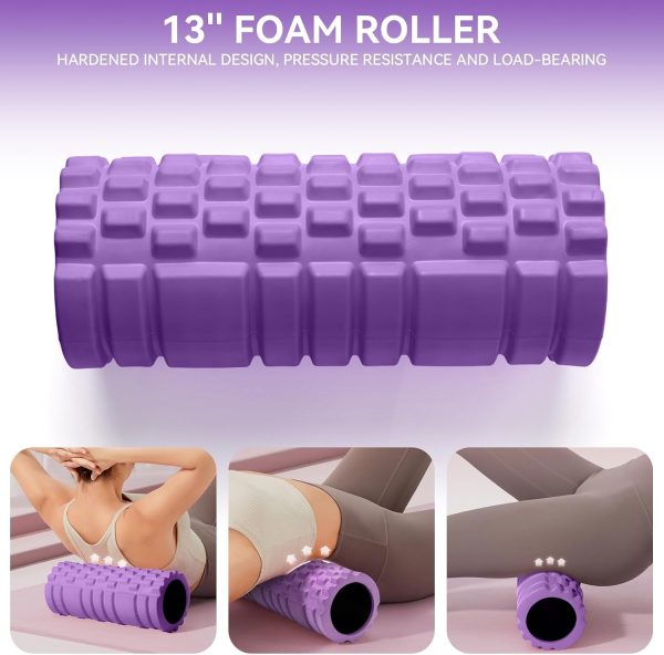 Foam Roller for Muscle Massager, Patented 13" High Density E...