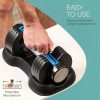 Lifepro Adjustable Dumbbells Set/Single - 15lb 43lb 55lb 90l...