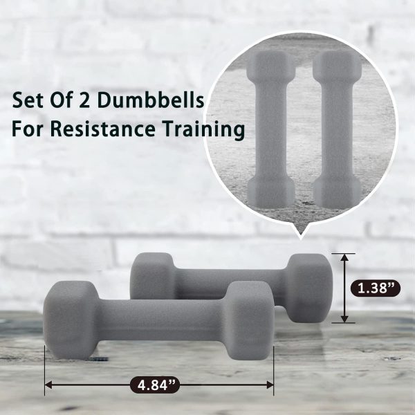 Saorzon Dumbbells Set of 2 Exercise Fitness Dumbbell for Hom...