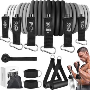 Zacro Resistance Bands for Working Out, 270 LBS Heavy Exerci...