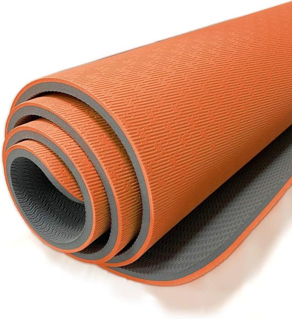 Hatha Yoga Extra Thick TPE Yoga Mat - 72"x 32" Thickness 1/2...