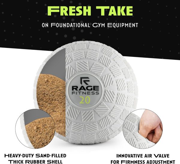 Slam Balls for Exercise, Tread Texture for Firm Grip, Full B...