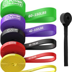 POWER GUIDANCE Resistance Bands, Set of 5 Pull Up Bands, Pul...