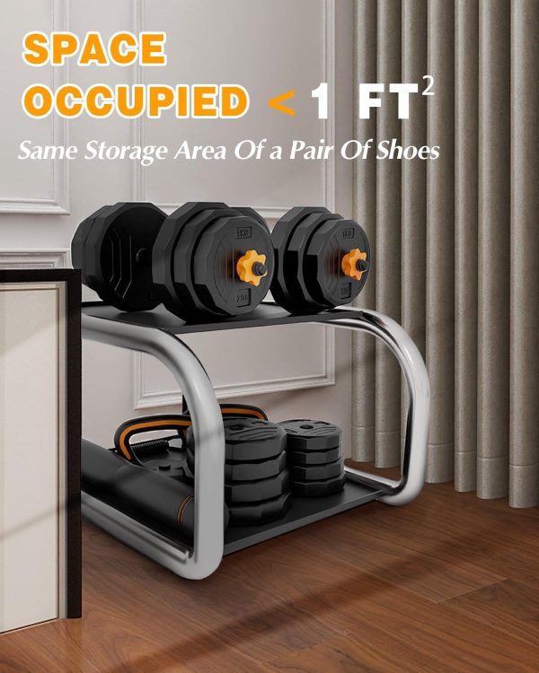HTK Adjustable Weight Dumbbell Set - 4 in 1 Free Weight Set ...