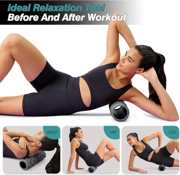 Foam Roller - Medium Density Deep Tissue Massager for Muscle...