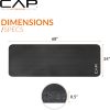CAP Barbell 1/2-Inch High Density Exercise Yoga Mat with Str...