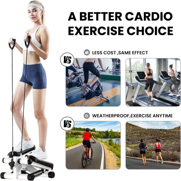 Mini Stepper, Steppers for Exercise at Home, Upgraded Air Po...