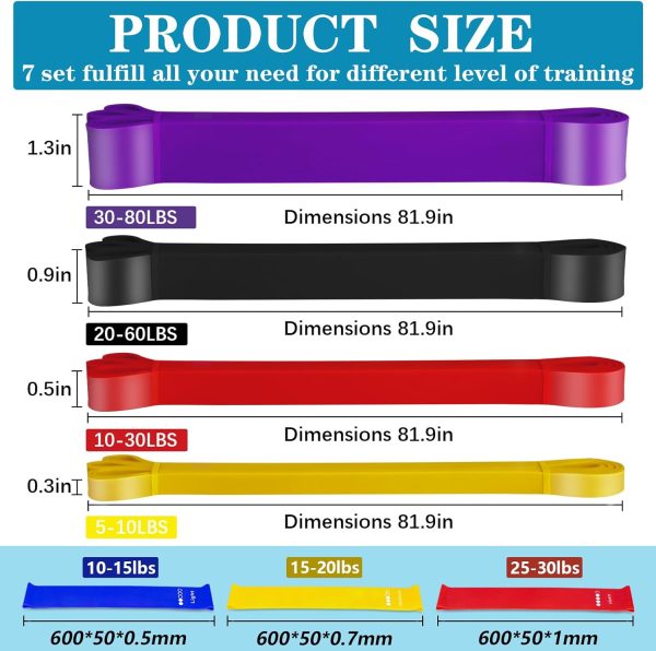 Resistance Bands for Working Out, Pull Up Assistance Bands, ...