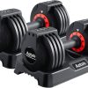 AOTOB 25/55 lbs (Pair) Adjustable Dumbbell Set, Dumbbells Ad...