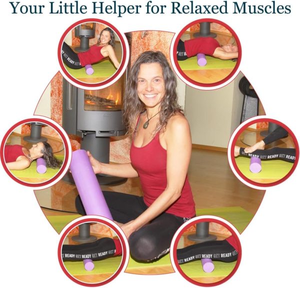 Small Size Medium Density EVA Foam Roller for Back & Leg Pai...