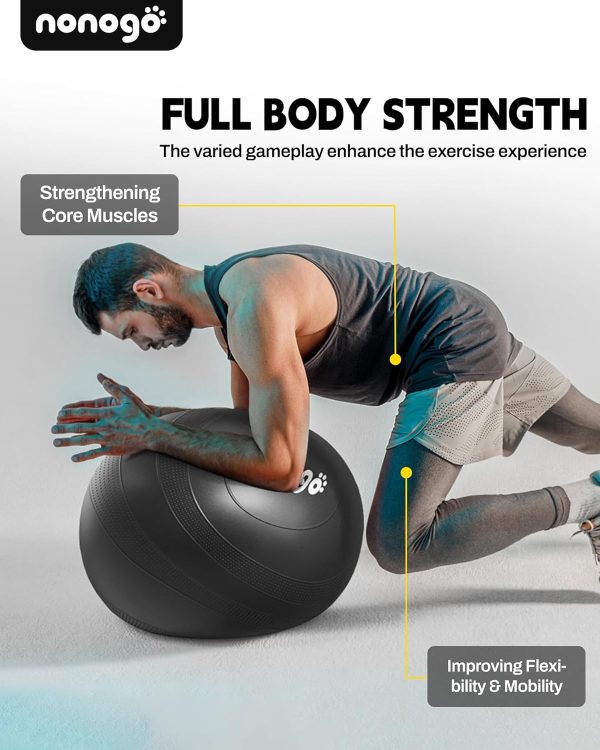 nonogo Anti-Burst Exercise Ball for Working Out - Stability ...