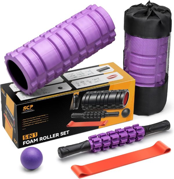 SUBCULTUREPICK5 in 1 Foam Roller Set for Deep Tissue Muscle ...