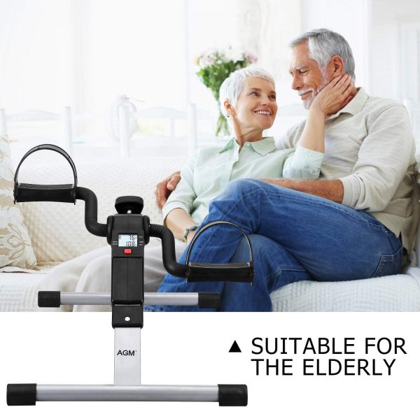 Folding Pedal Exerciser, Mini Exercise Bike Under Desk Bike ...