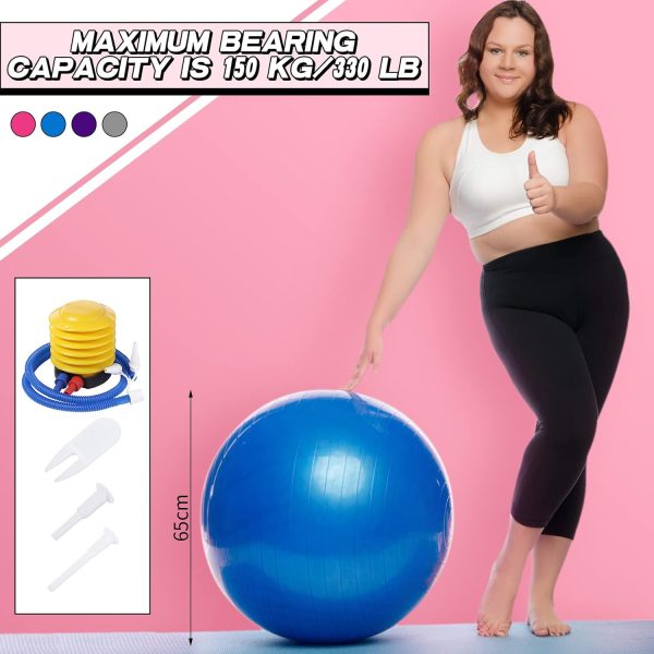 Jerify 10 Pcs Pilate Ball Exercise Ball Bulk Yoga Ball for F...