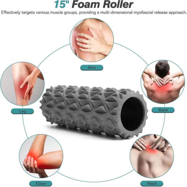 Foam Roller - Medium Density Deep Tissue Massager for Muscle...