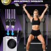 Upgraded Pilates Bar Kit with Resistance Bands Natural Latex...