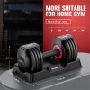 Mangko Adjustable Dumbbell Set 25LB Dumbbells Weight 5 in 1 ...
