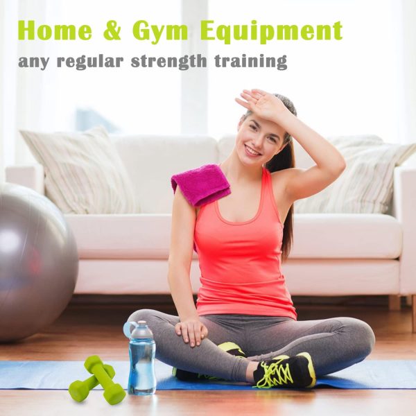 Saorzon Dumbbells Set of 2 Exercise Fitness Dumbbell for Hom...